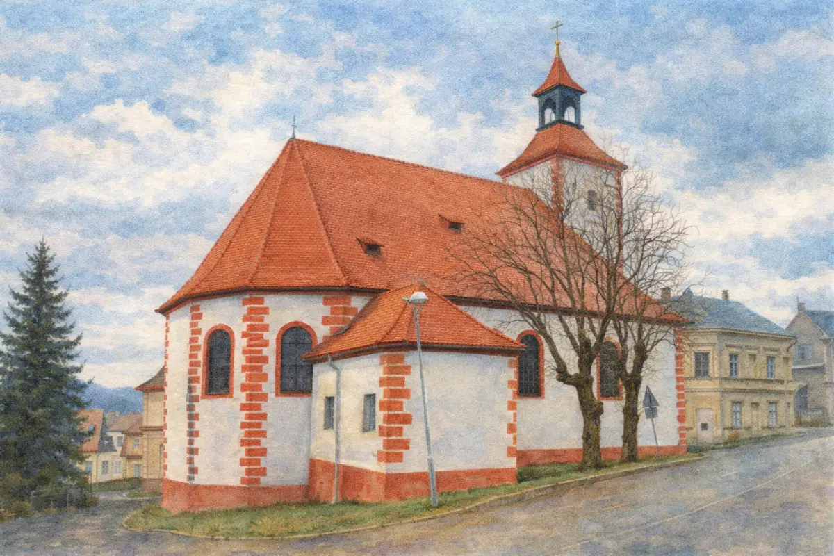 Abertamy – kostel Čtrnácti sv. pomocníků