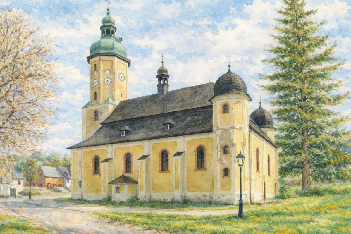 Horní Blatná – kostel sv. Vavřince